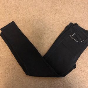 BEBE- black pants with studded pockets